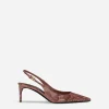 Python skin slingbacks