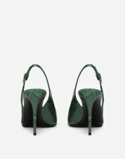 Python skin slingbacks
