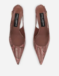 Python skin slingbacks