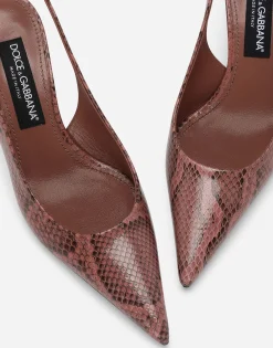 Python skin slingbacks