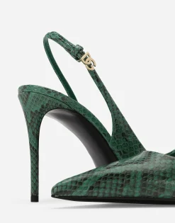 Python skin slingbacks