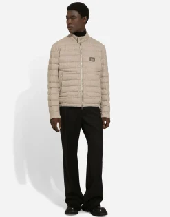Quilted cashmere jacket