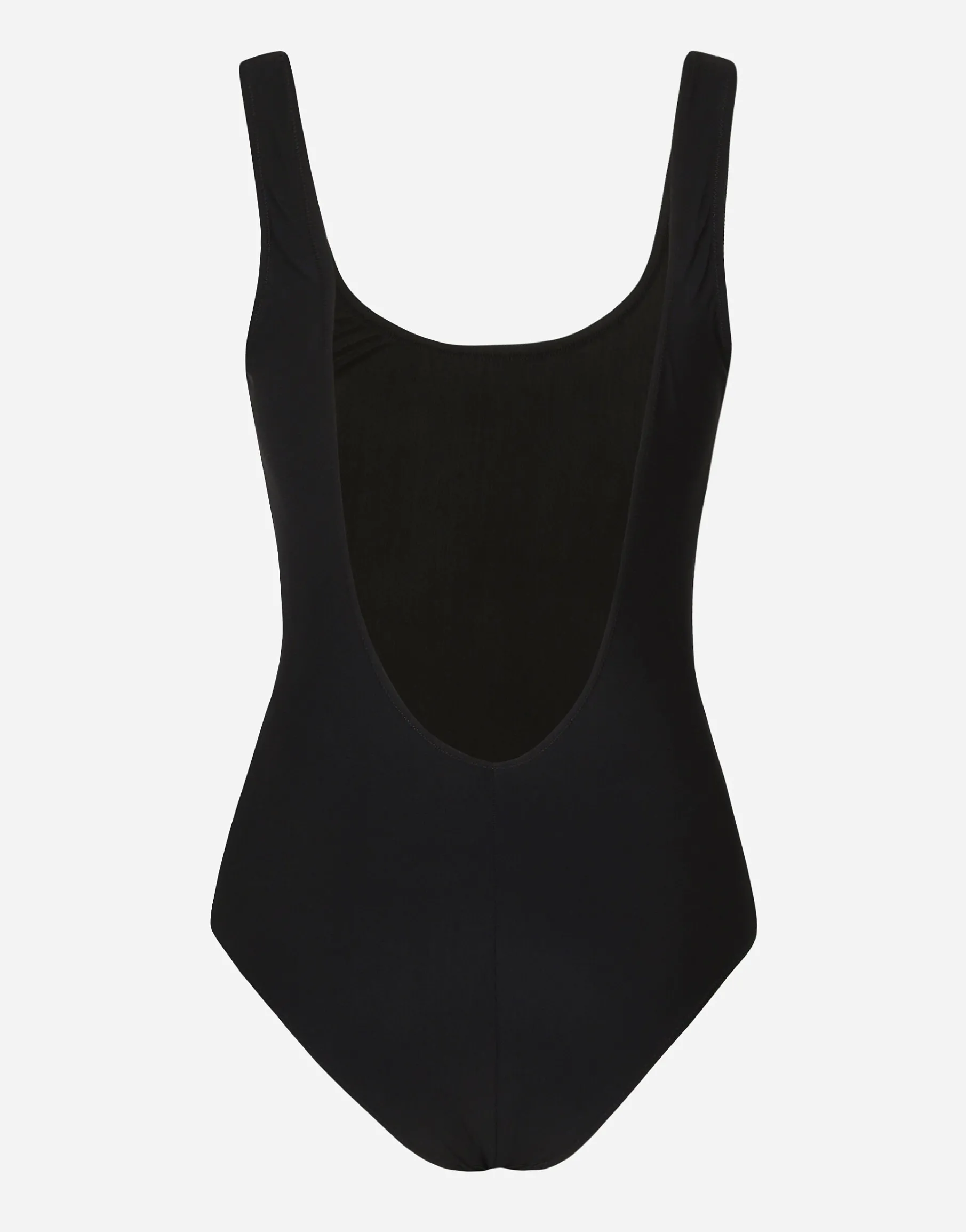 Racer-style one-piece swimsuit