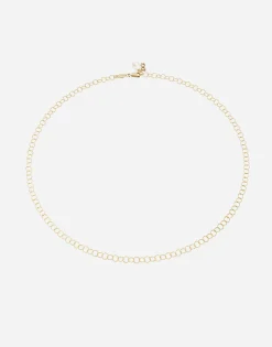 Rainbow alphabet 18 kt yellow gold twisted wire chain necklace