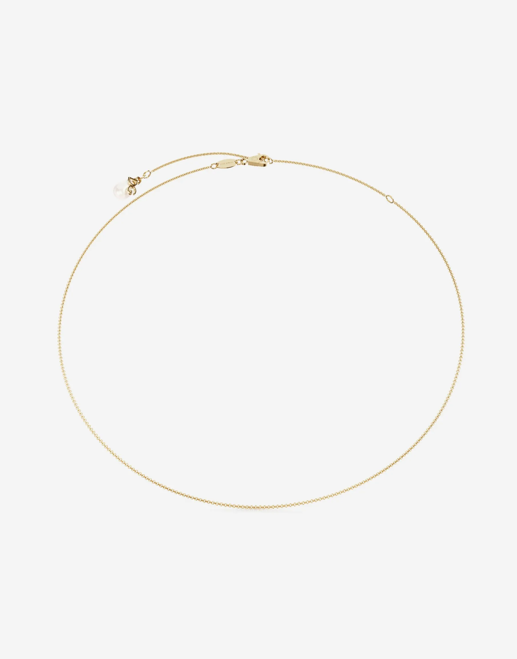 Rainbow alphabet 18 kt yellow gold belcher chain