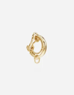 Rainbow Alphabet clip-on earring in yellow 18kt gold