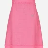 Raschel tweed midi skirt