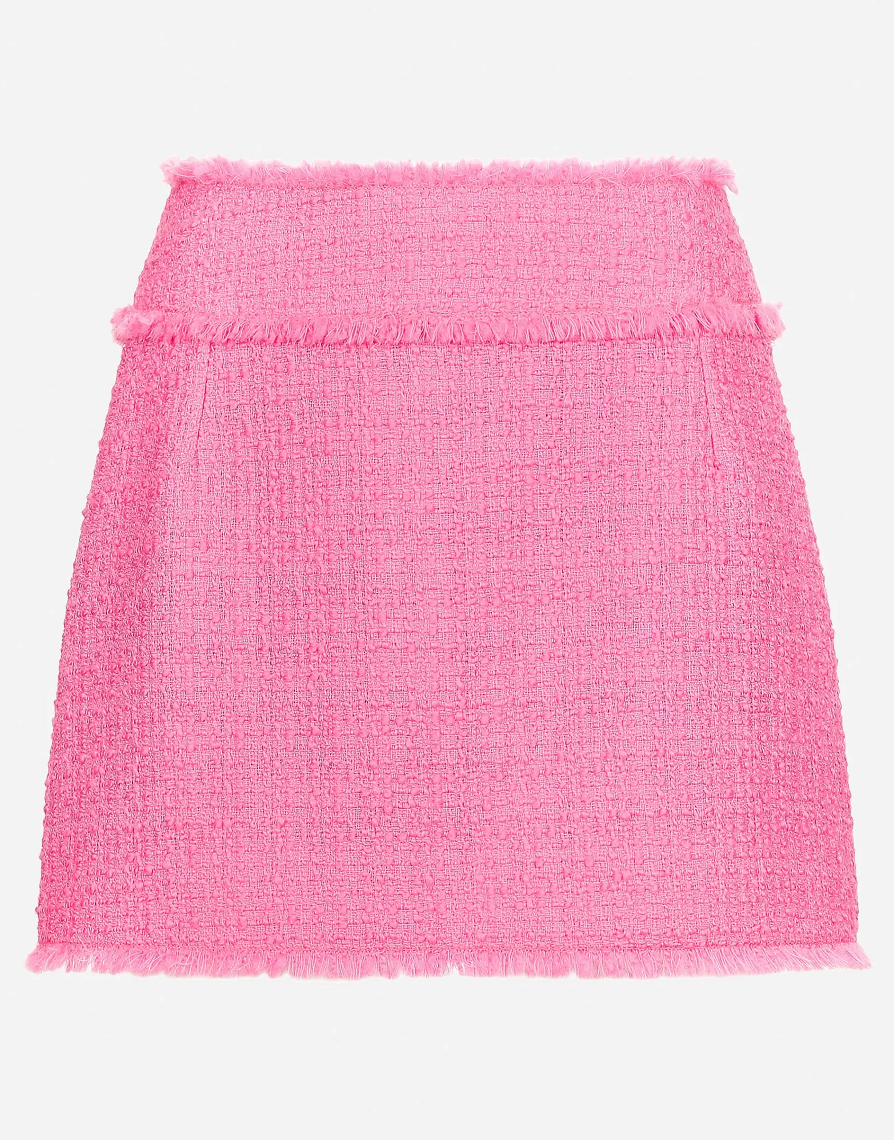Raschel tweed miniskirt