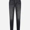 Regular-fit blue denim jeans