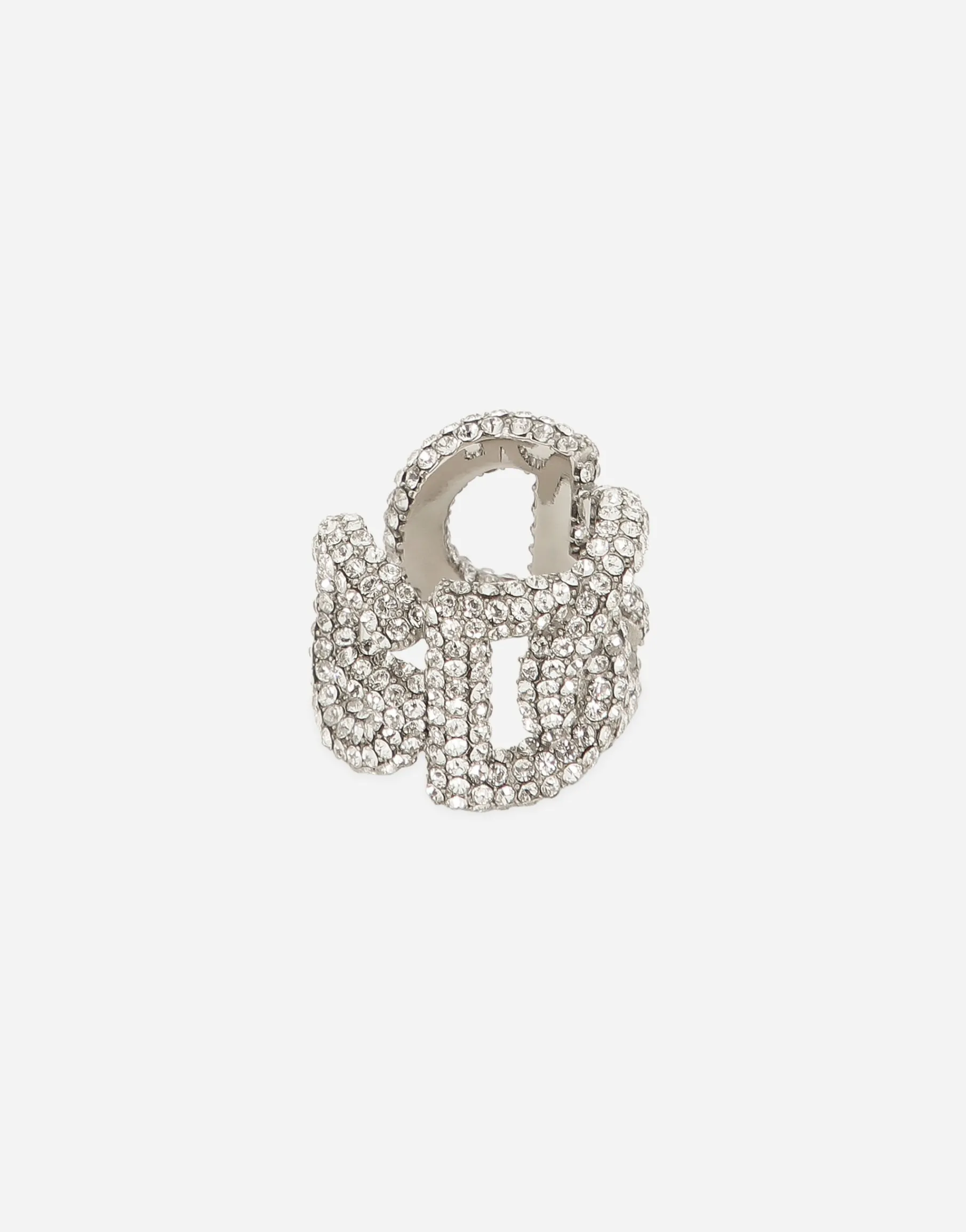 Rhinestone ring with DG logo