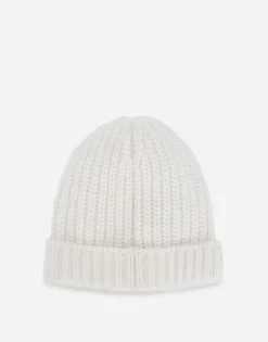 Ribbed knit hat with DG logo patch