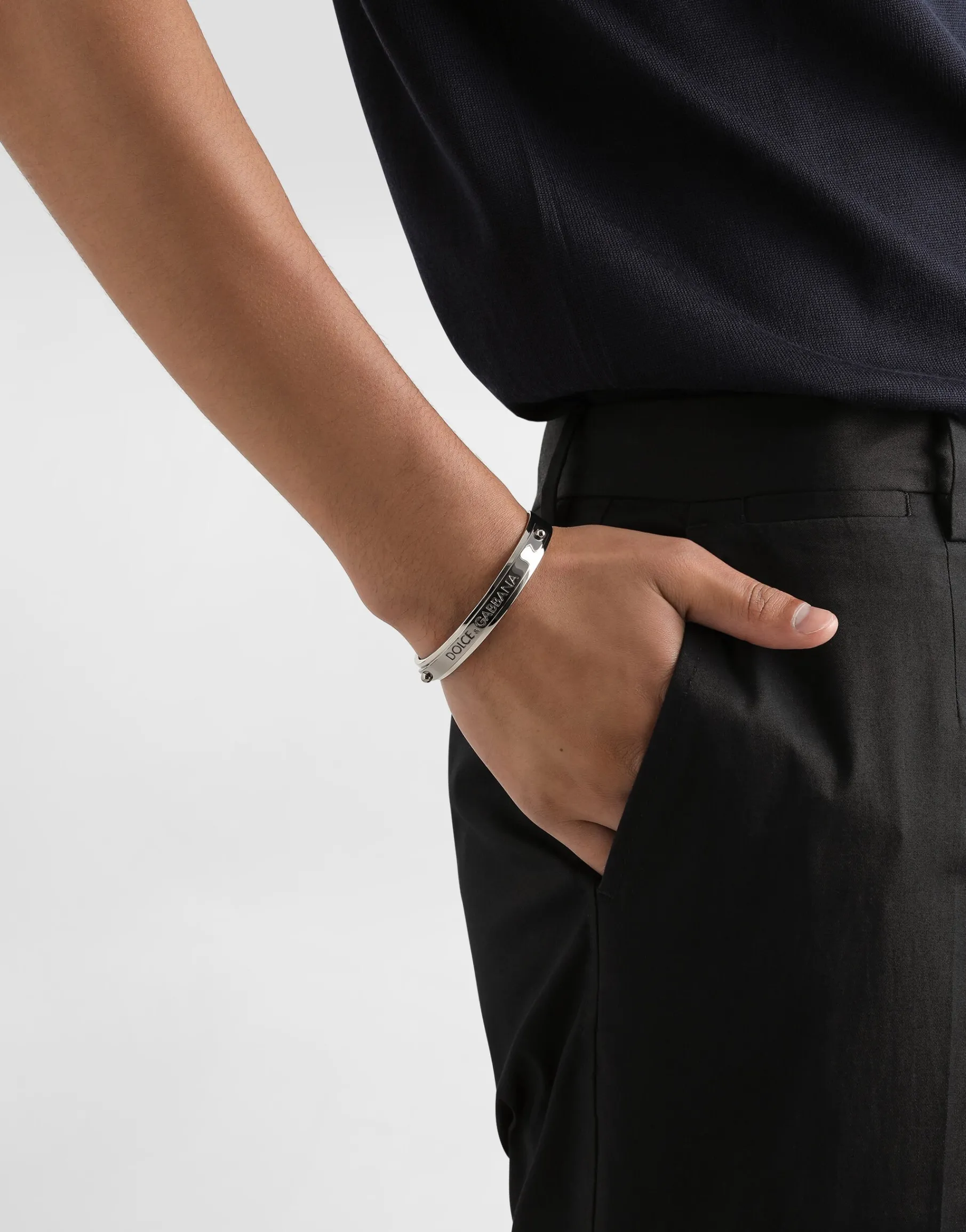 Rigid bracelet with Dolce&Gabbana logo