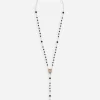 Rosary necklace with natural gemstones