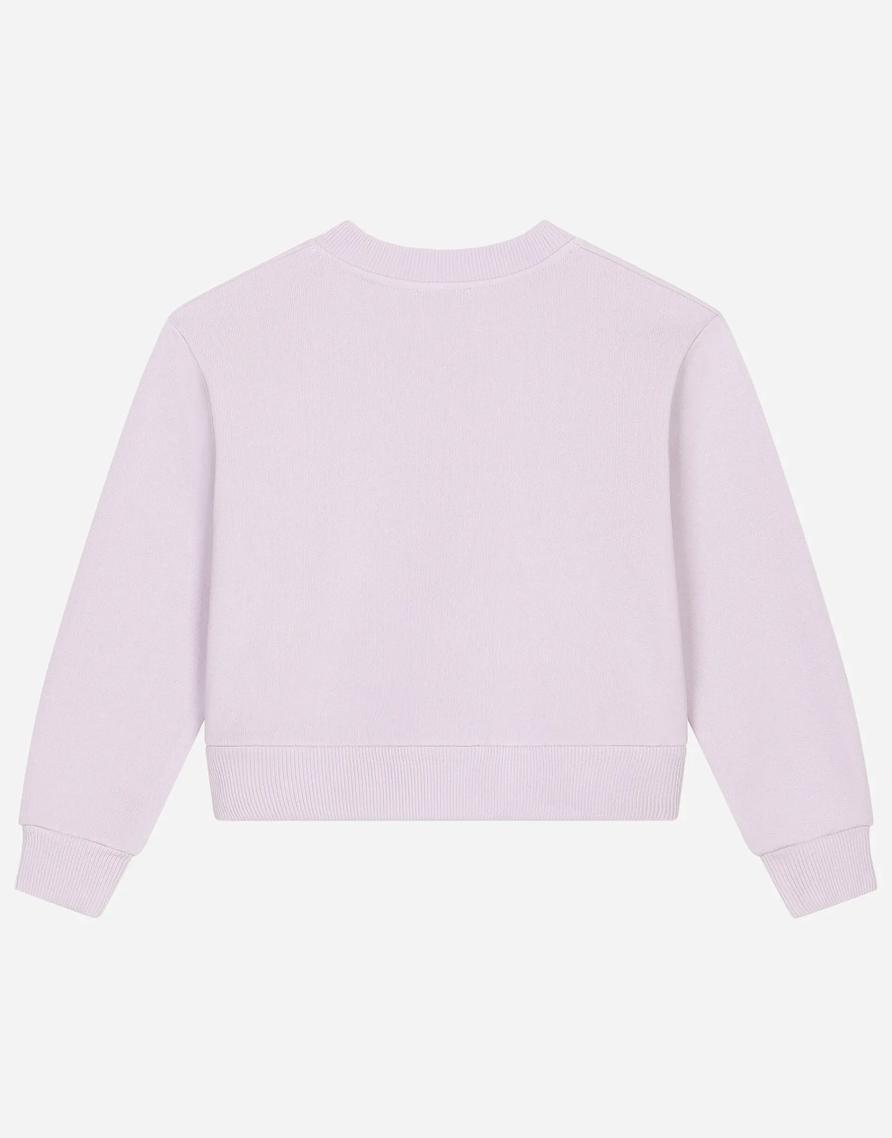 Round-neck jersey with logo tag