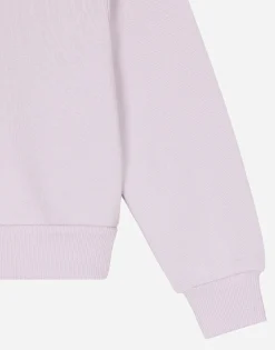 Round-neck jersey with logo tag