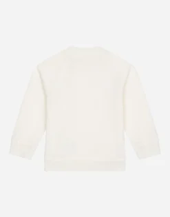 Round-neck sweatshirt with jacquard DG logo