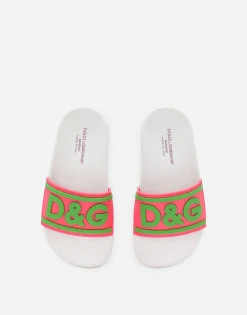 Rubber beachwear sliders