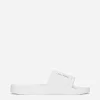 Rubber beachwear sliders with DG logo
