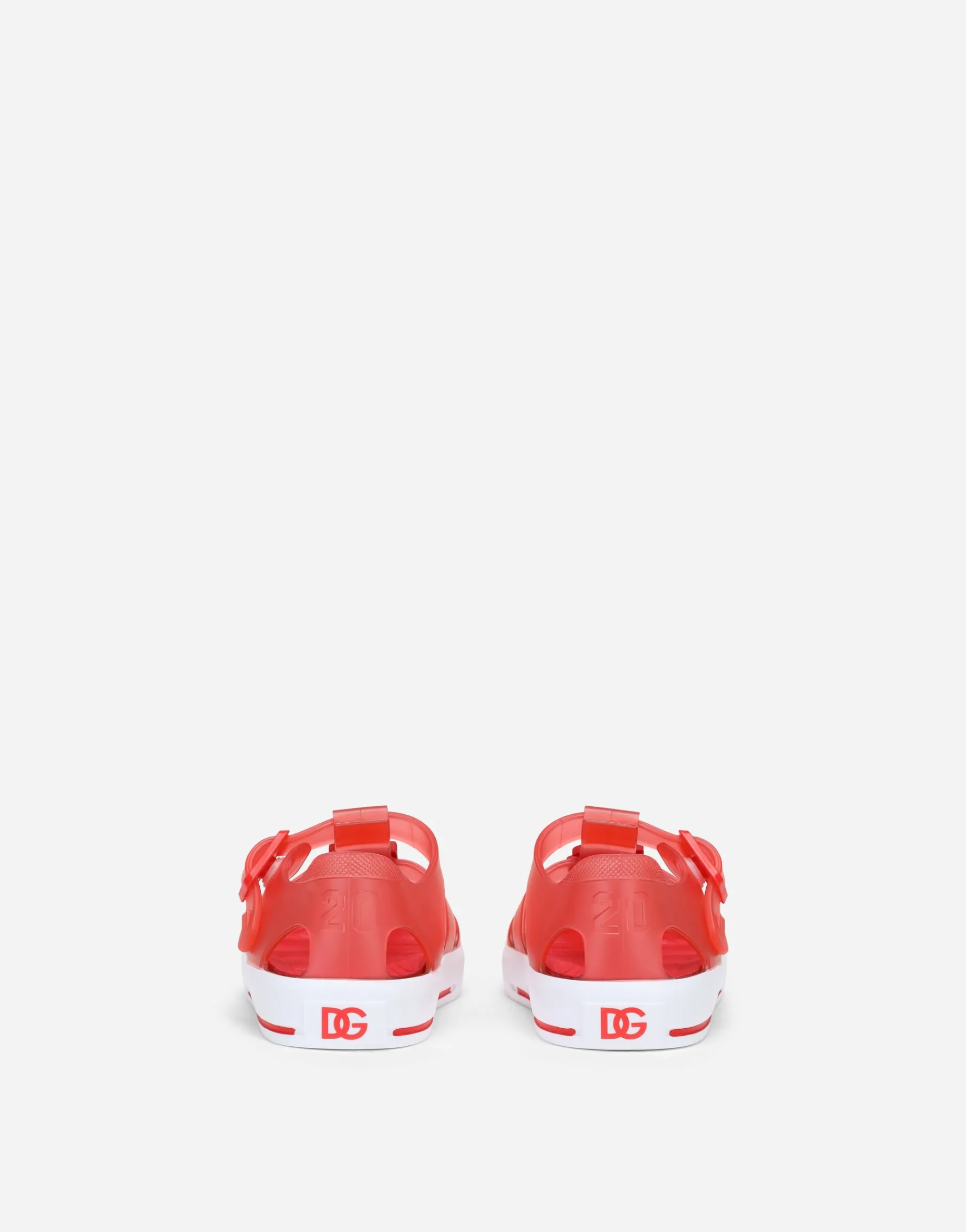 Rubber sandals with DG logo