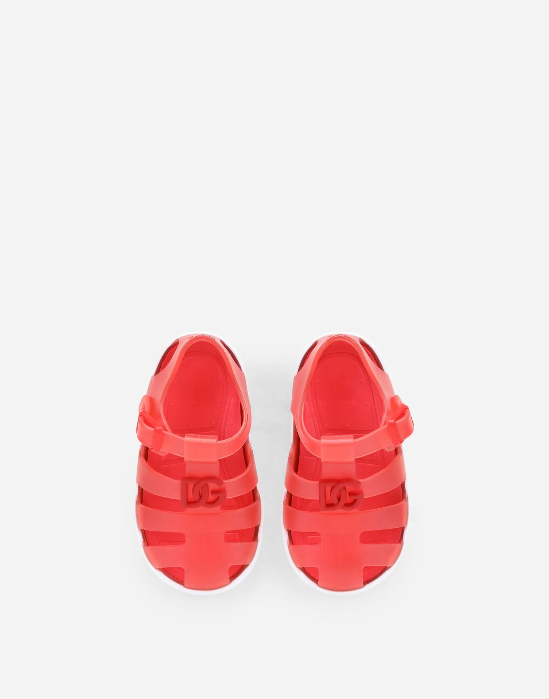 Rubber sandals with DG logo