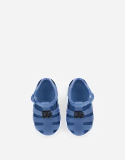 Rubber sandals with DG logo