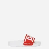 Rubber sliders with logo print