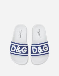 Rubber sliders with logo print