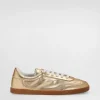 Saint Tropez foiled leather sneakers