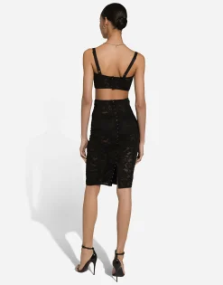Satin and lace bralette top