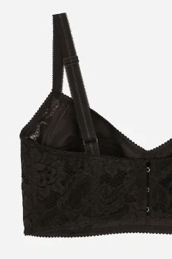 Satin and lace bralette top