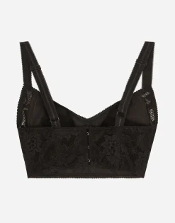 Satin and lace bralette top