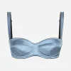 Satin balconette bra