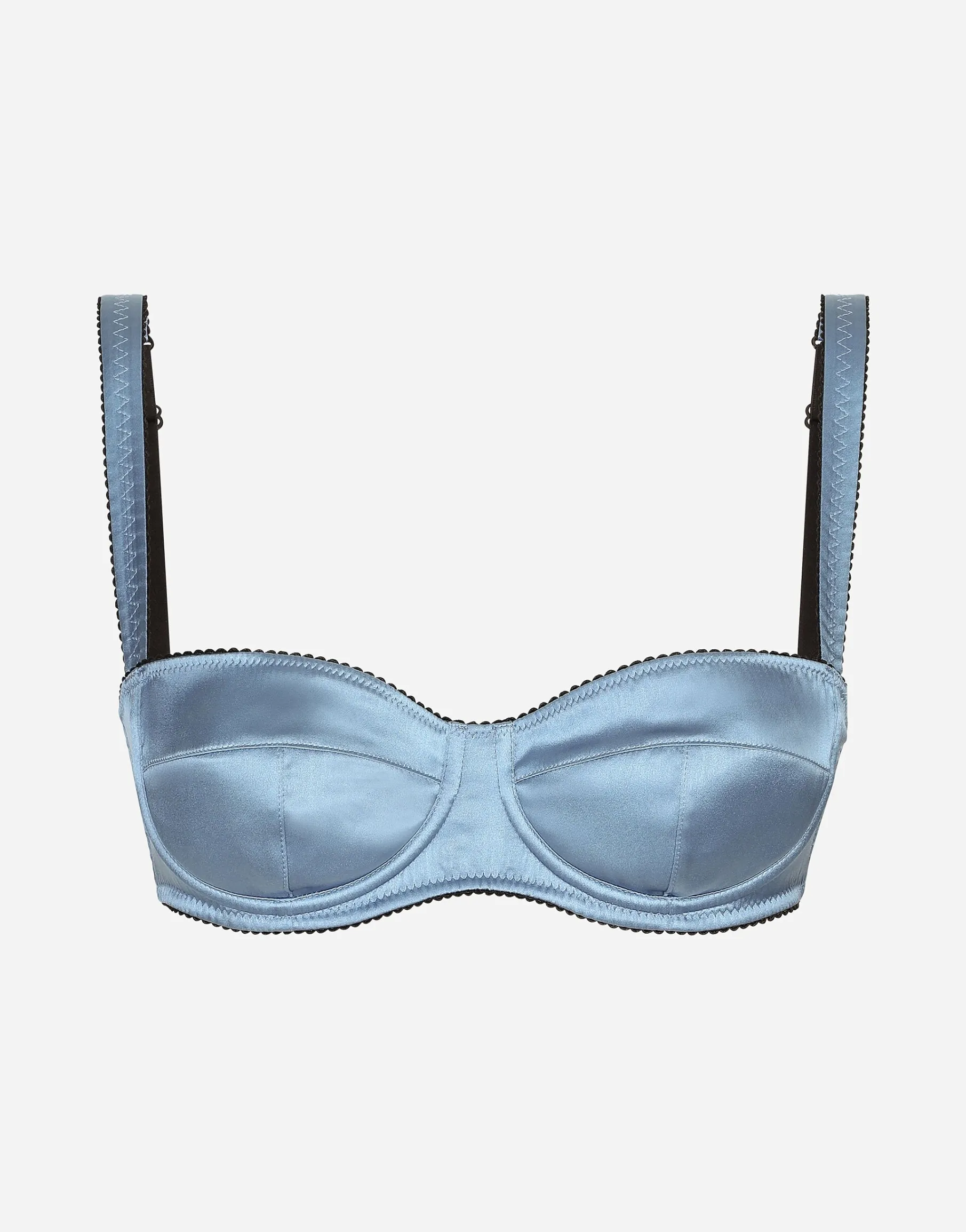 Satin balconette bra