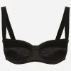 Satin balconette bra