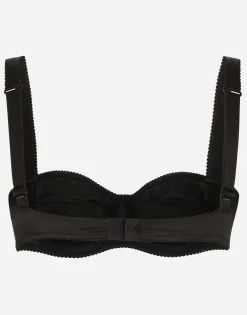 Satin balconette bra