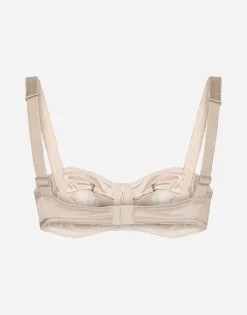 Satin balconette bra