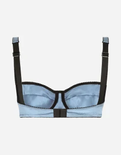 Satin balconette bra