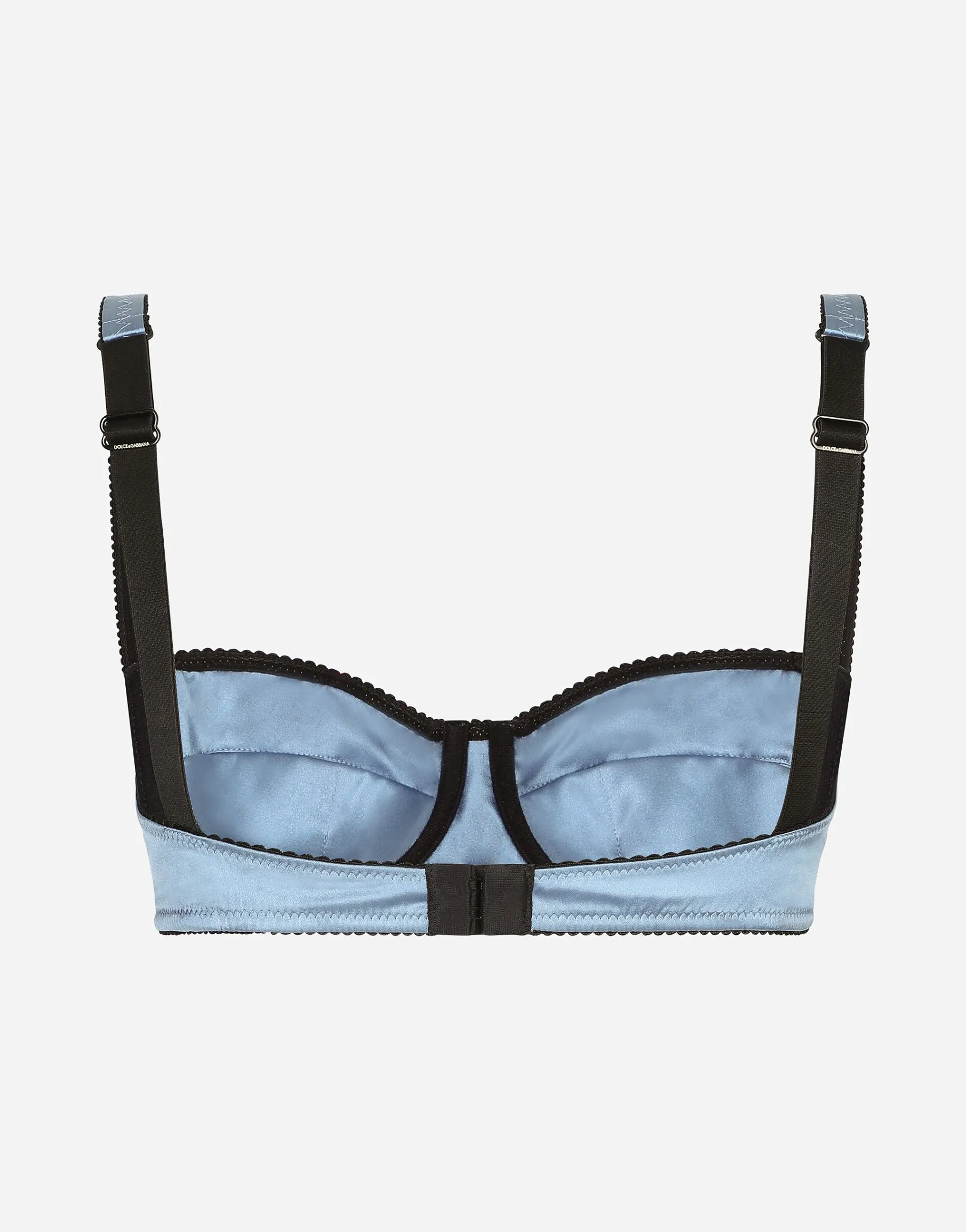 Satin balconette bra