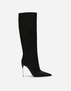 Satin boots