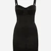 Satin corset minidress