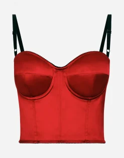 Satin corset top