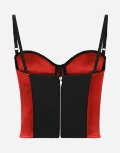 Satin corset top