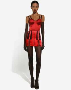Satin corset top