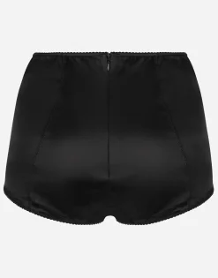 Satin high-waisted panties