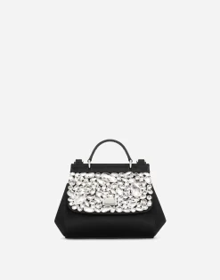 Satin mini Sicily handbag