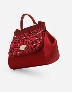 Satin mini Sicily handbag