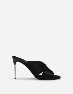 Satin mules
