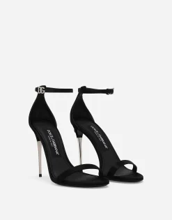 Satin sandals
