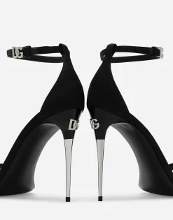 Satin sandals