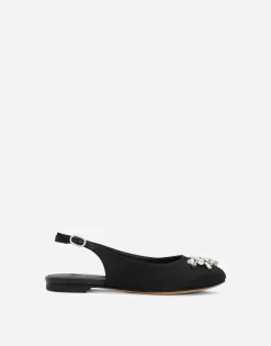 Satin slingbacks